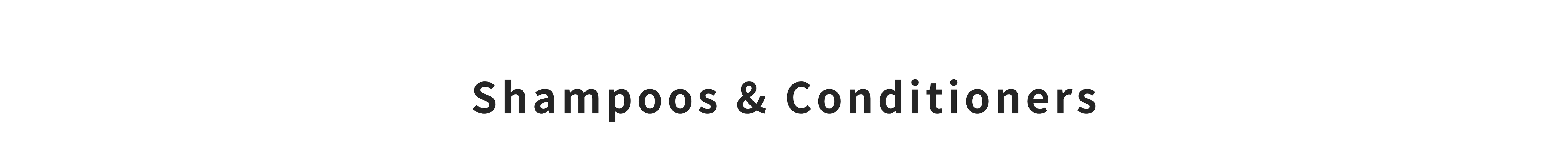 Shampoos & Conditioners